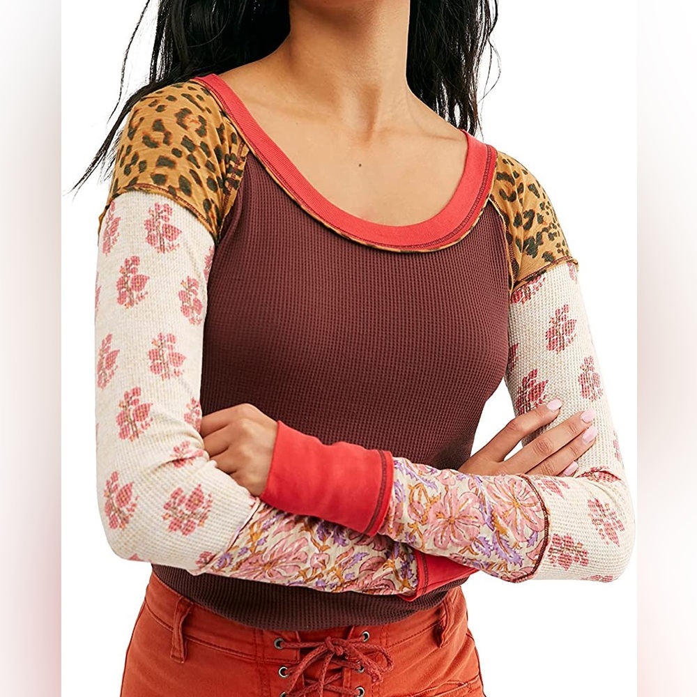 Free People NWT Bright Side Thermal top